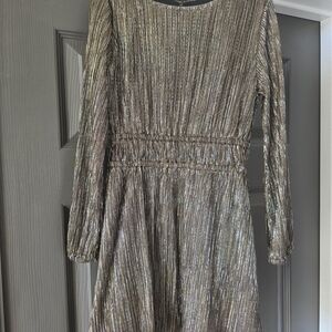 GAP Kids Shiny Black and Gold Dress